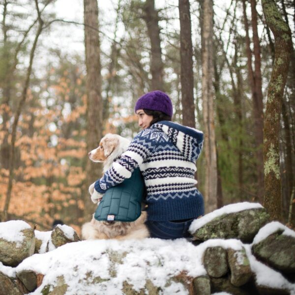 Capa Chaqueta Para Perros Kurgo Loft / Talle S Azul Verde - Imagen 7