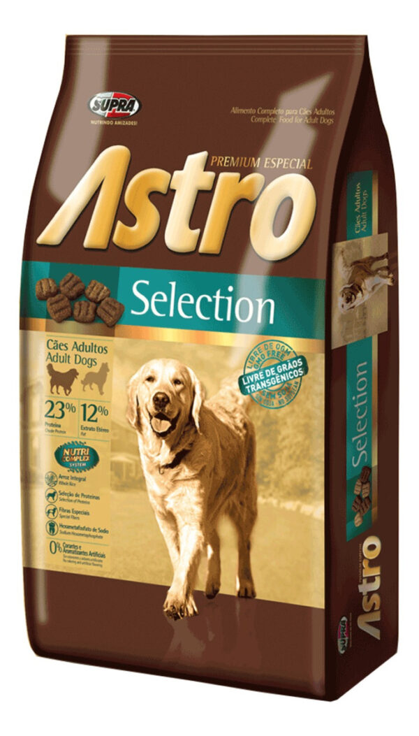 Alimento Astro Selection Para Perro Adulto Todos Los Tamaños Sabor Mix En Bolsa De 10.1kg