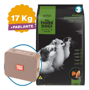 Three Dogs Super Premium Perro Adulto Raza Pequeña 17 kg