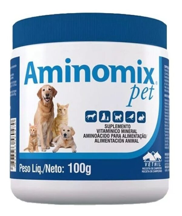 Aminomix Pet Suplemento Vitamínico Mineral 100 Gr