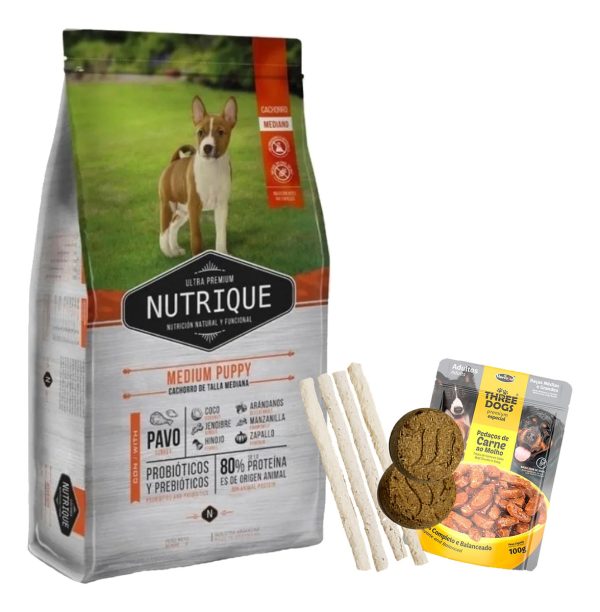 Alimento Nutrique Perro Cachorro Mediano 3 Kg + Regalo