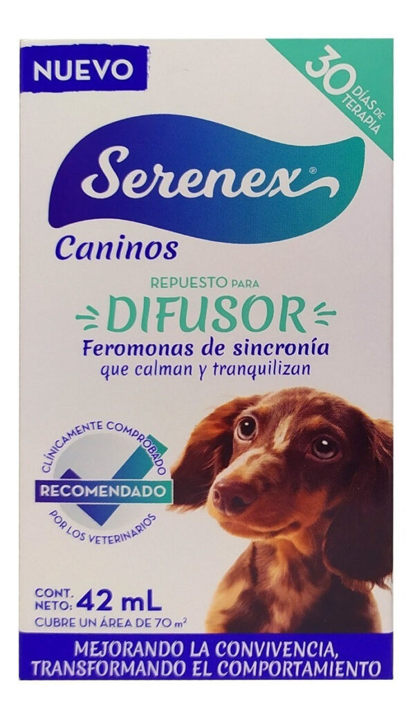 Serenex Perro Repuesto 42 mL / Feromonas Tranquilizantes