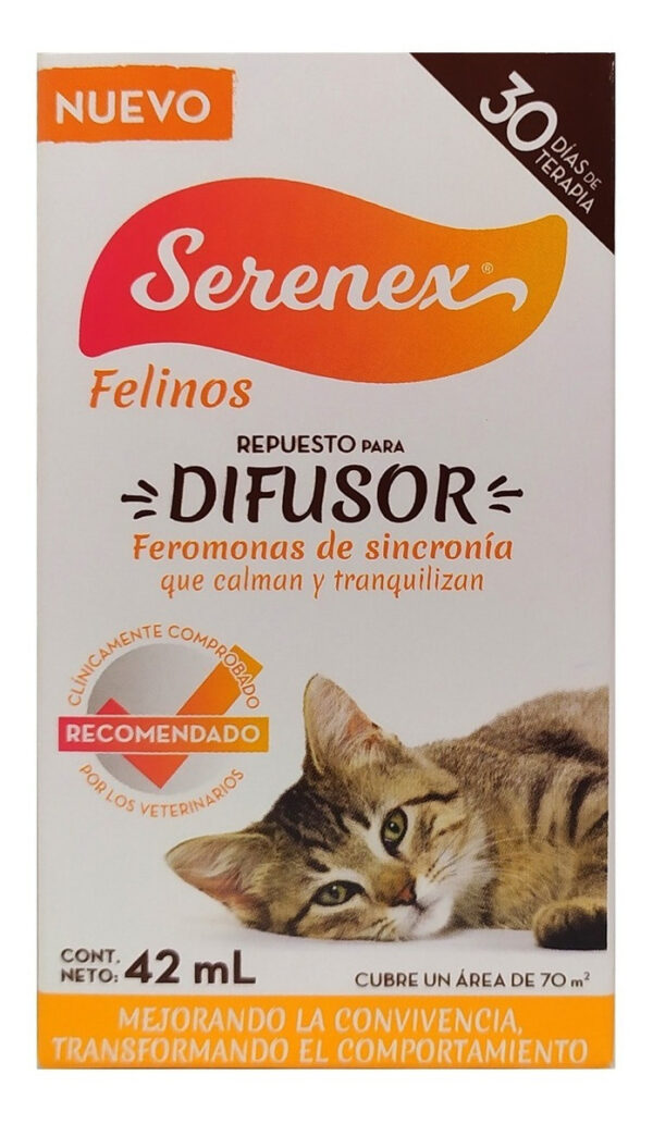 Serenex Gato Repuesto 42 mL / Feromonas Tranquilizantes