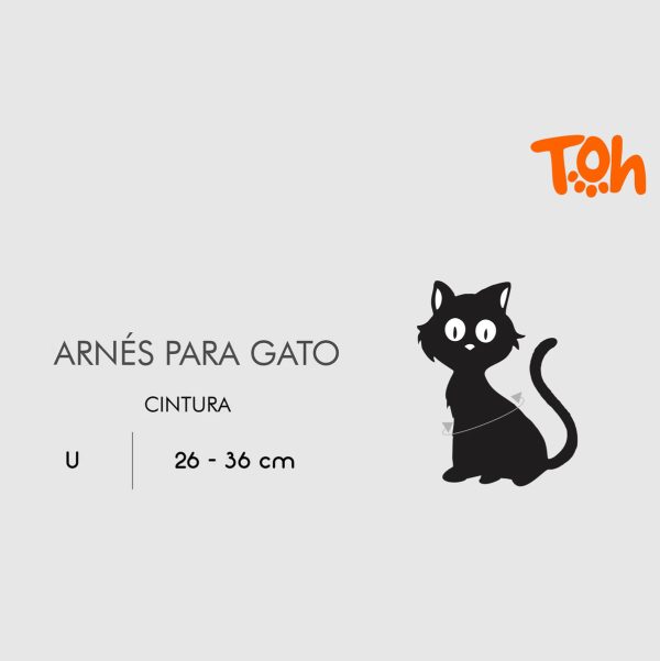 Arnés Para Gato Toh / Modelo H Neo + Correa / Talle Único - Imagen 2