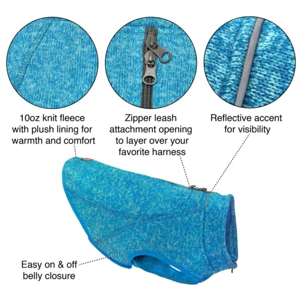 Capa Polar / Suéter Clásico Kurgo K9 / Talle Xs Azul - Imagen 2