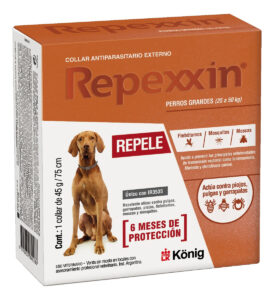 Collar Anti Pulga y Garrapata Repexxin 25 A 50 Kg (6 meses de protección)