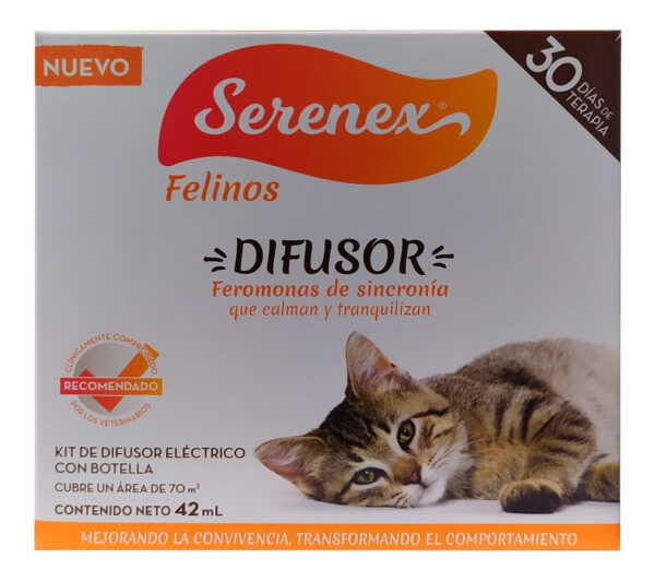 Serenex Gato Kit Difusor 42 mL / Feromonas Tranquilizantes