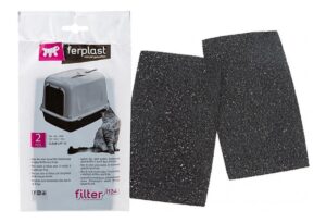Ferplast Filtro Carbón para Baño Sanitario Clear Cat 10 x 2 Un