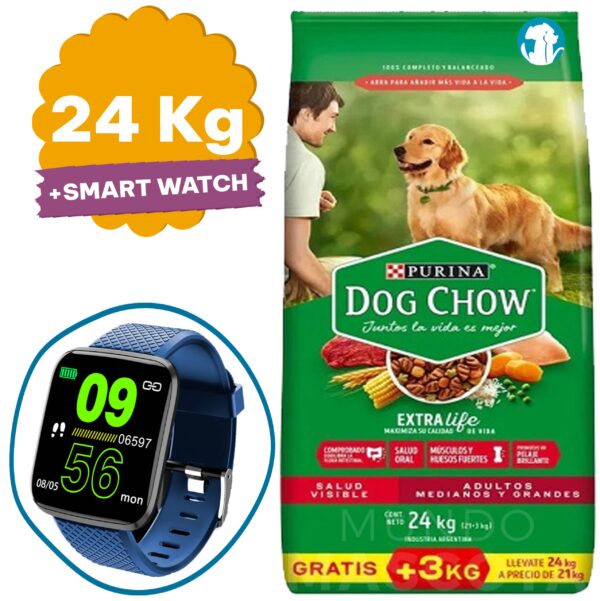 Dog Chow Perro Adulto Raza Mediana y Grande 24 Kg