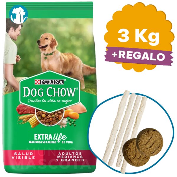 Dog Chow Perro Adulto Raza Mediana y Grande 3 Kg