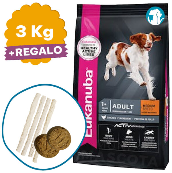 Eukanuba Perro Adulto Raza Mediana 3 Kg