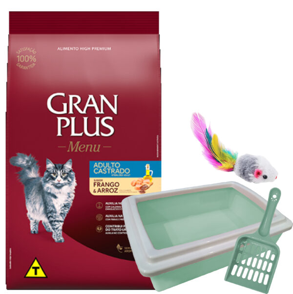 Gran Plus Menú Gato Adulto Castrado 11,1 Kg (10,1 + 1) / Sabor Salmón y Arroz