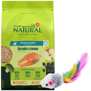 Guabi Natural Gato Adulto Castrado 1,5 Kg / Sabor Salmón y Cebada