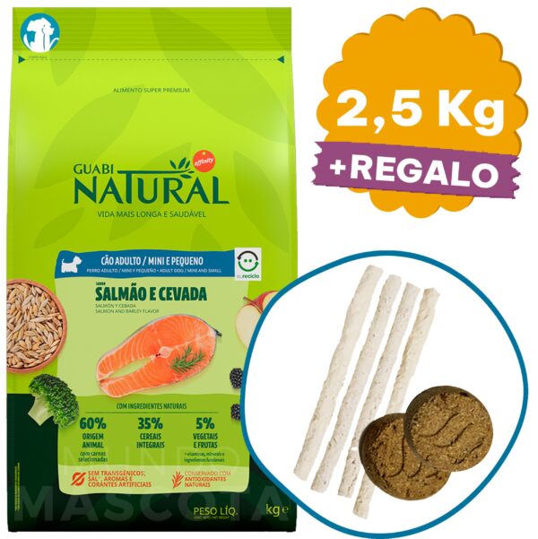 Guabi Natural Perro Adulto Raza Mini y Pequeña 2,5 Kg