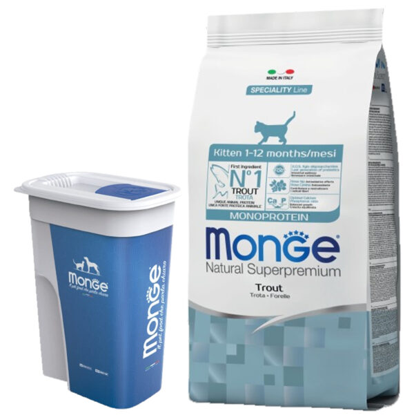 Monge Monoprotein Gato Cachorro Kitten Sabor Trucha 3 Kg