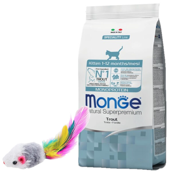 Monge Monoprotein Gato Cachorro Kitten Sabor Trucha 1,5 Kg