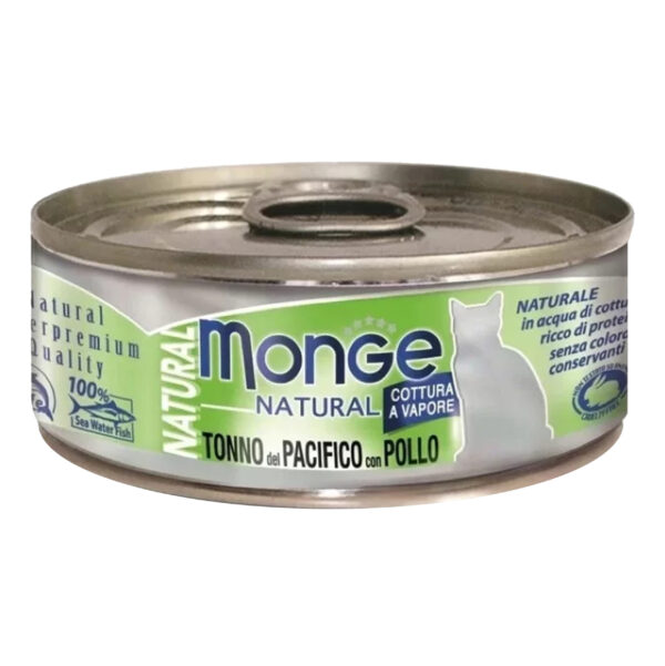 Monge Paté Gato Natural Sabor Atún y Pollo 80 Gr