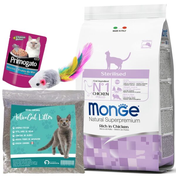 Monge Gato Adulto Esterilizado Sabor Pollo 10 Kg