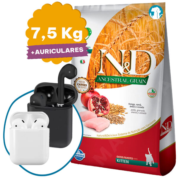 Farmina N&D Ancestral Grain Gato Cachorro / Kitten 7,5 Kg