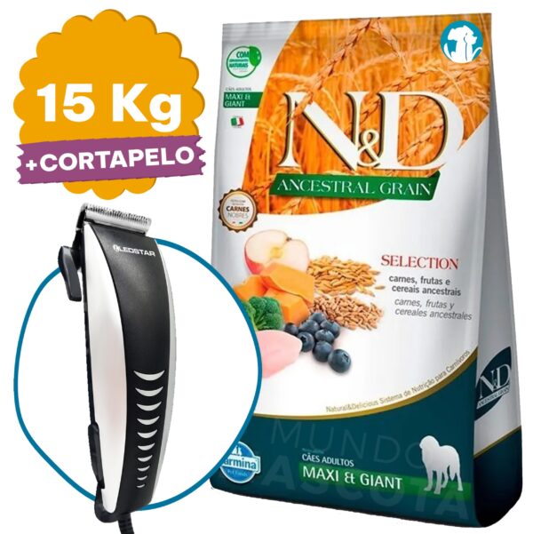 N&D Ancestral Grain Perro Adulto Maxi 15 Kg