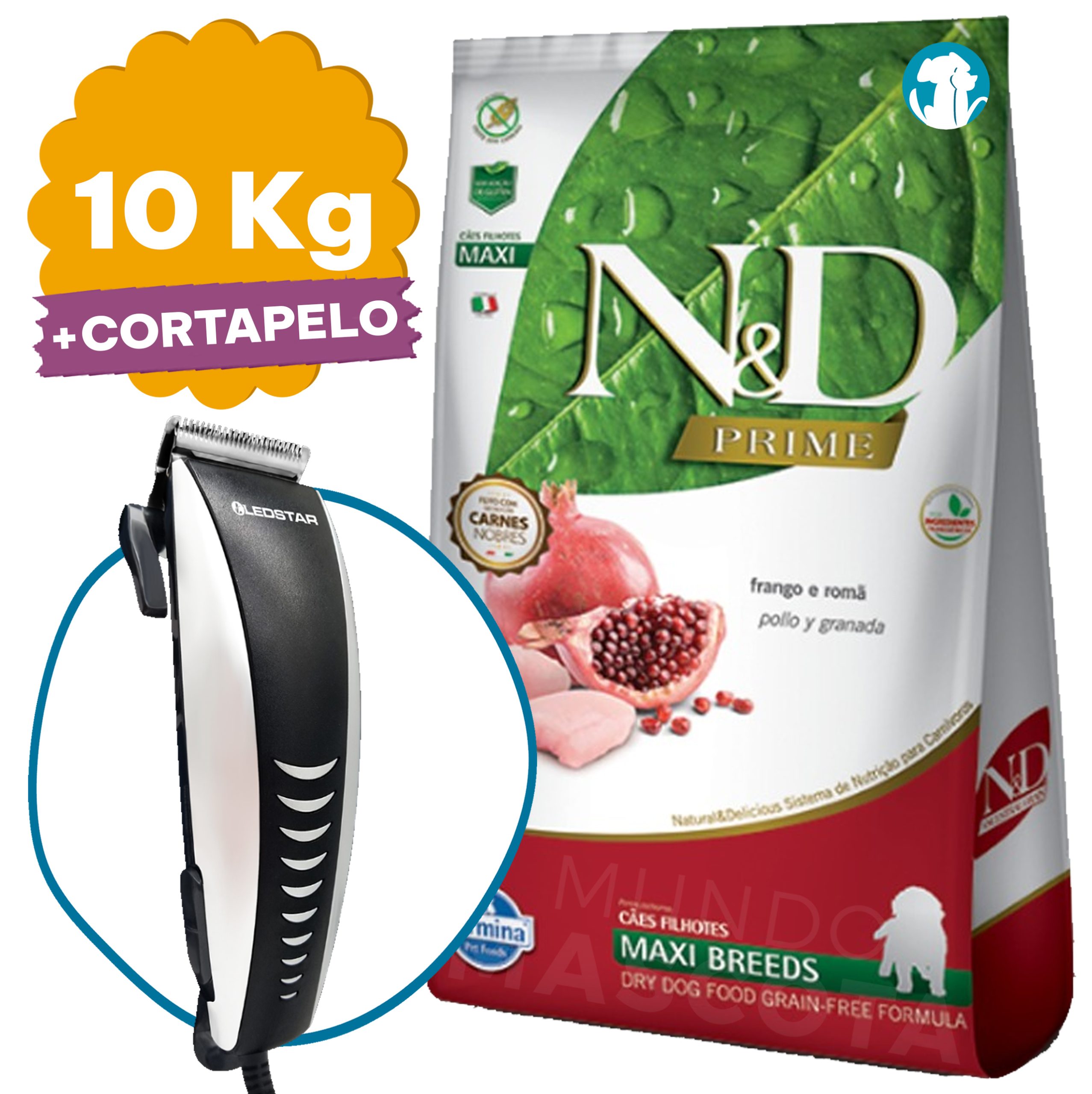 N&D Prime Cachorro Raza Grande Grain Free 10,1 Kg