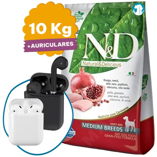 N&D Prime Adulto Raza Mediana Grain Free 10,1 Kg