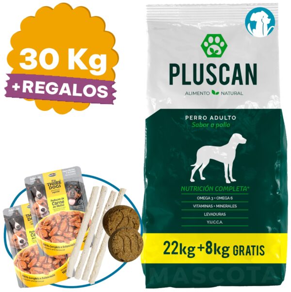 Pluscan Perro Adulto 30 Kg (22 + 8)