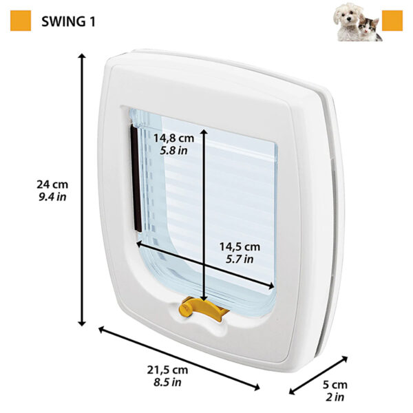 Puerta De Acceso Ferplast Swing 1 / Perro y Gato - Imagen 3