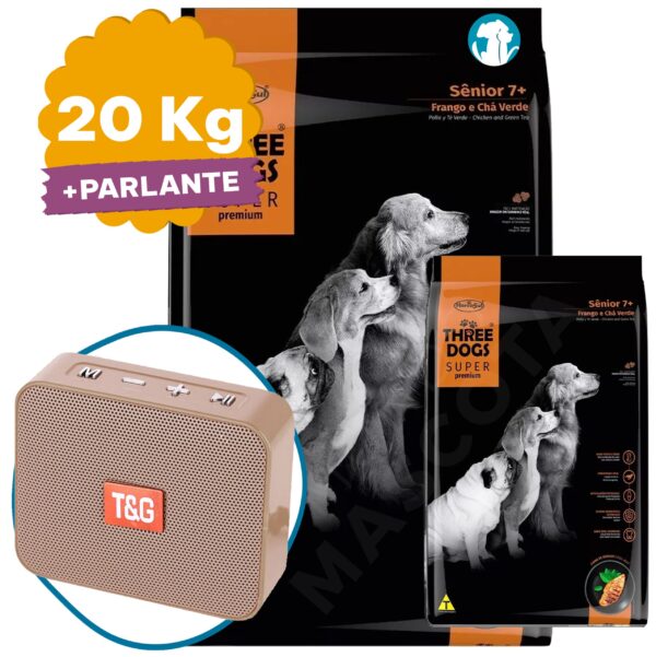 Three Dogs Perro Adulto Senior Mature Super Premium 20 Kg (17 + 3)