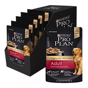 Pouch Pro Plan Perro Adulto Pollo 100 g / 30 Unidades