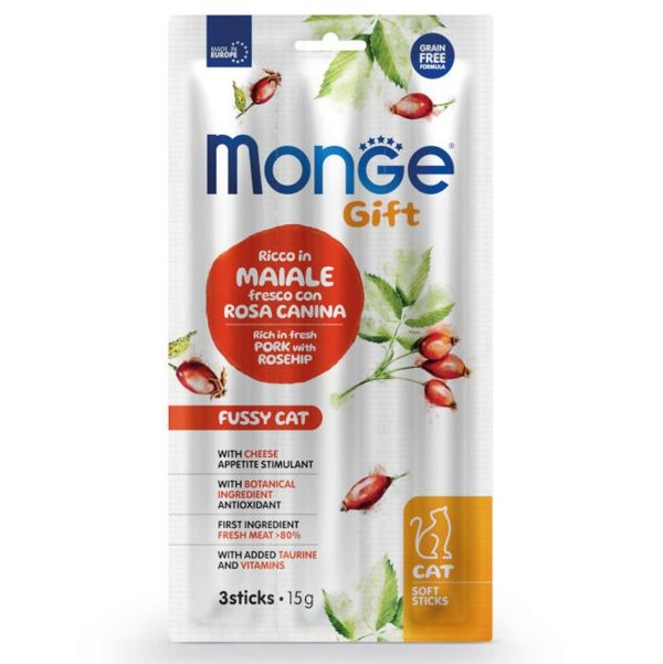 Monge Gift Soft Sticks Cat Gato Adulto / Fruit Fussy