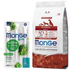 Monge Monoprotein Todas Las Razas Cordero Y Arroz 2,5 Kg