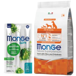 Monge Monoprotein Todas Las Razas Pato y Arroz 2,5 Kg