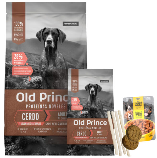 Old Prince Noveles Adulto Sabor Cerdo y Legumbres 18 kg (15 + 3)