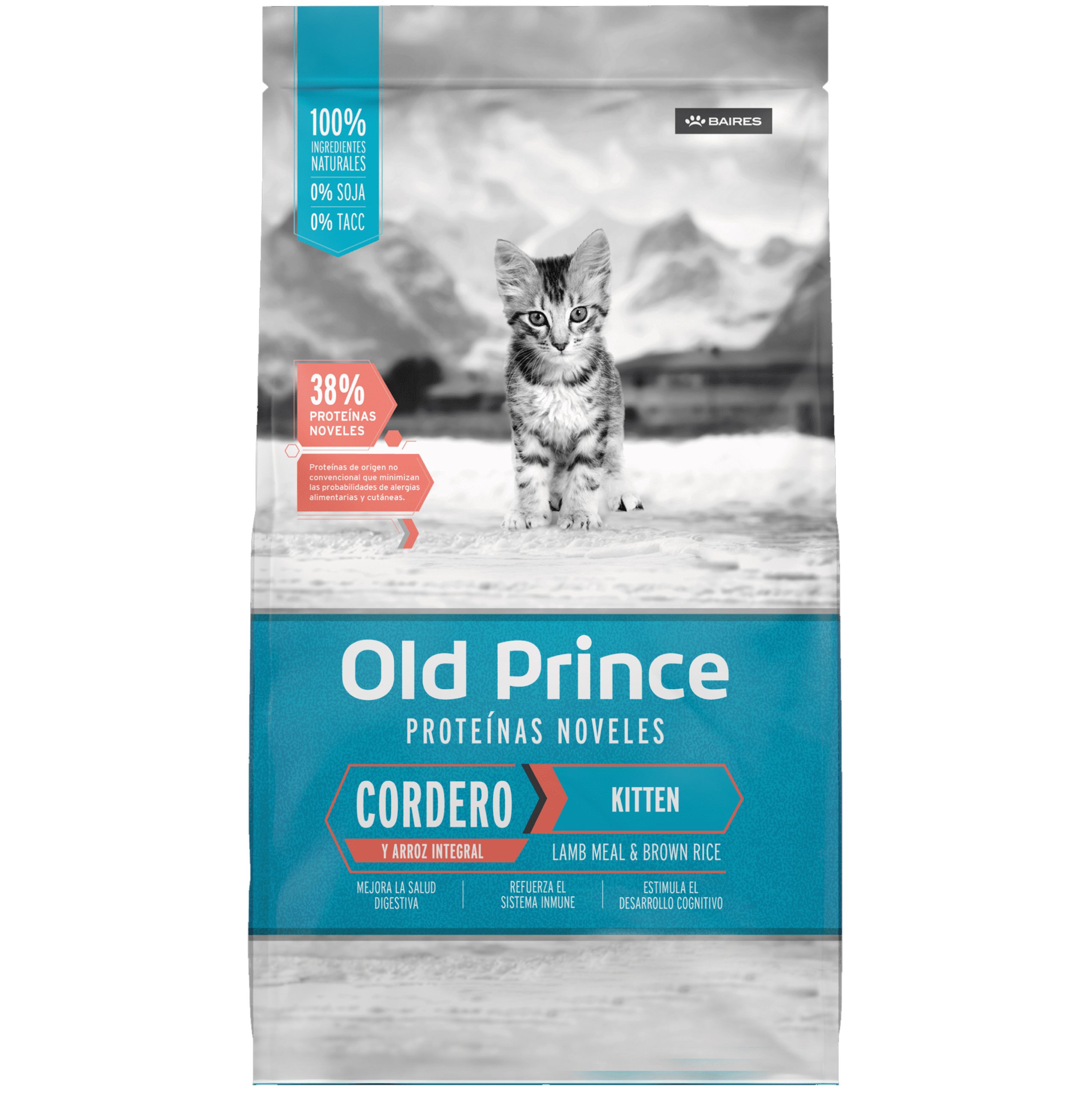 Old Prince Noveles Kitten Cordero y Arroz 1 Kg