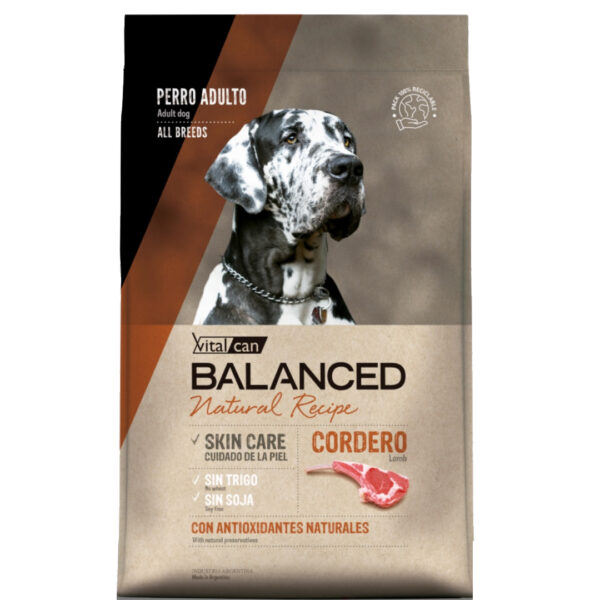 Balanced Perro Natural Recipe Cordero 3 Kg