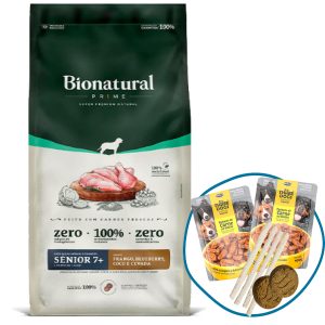 Bionatural Prime Perro Senior Mediano y Grande Pollo 15 kg