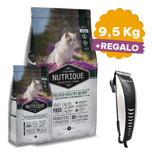 Nutrique Gato Adulto Sterilised Healthy Weight 9,5 Kg (7,5 + 2)