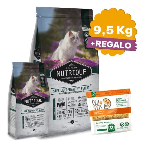 Nutrique Gato Adulto Sterilised Healthy Weight 9,5 Kg (7,5 + 2)