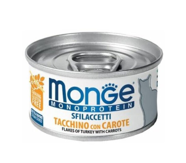 Paté Monge Monoprotein Gato Sabor Pavo y Zanahoria  80 Gr