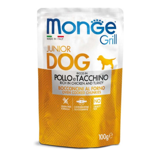 Pouch Monge Perro Cachorro Pollo 100 Gr