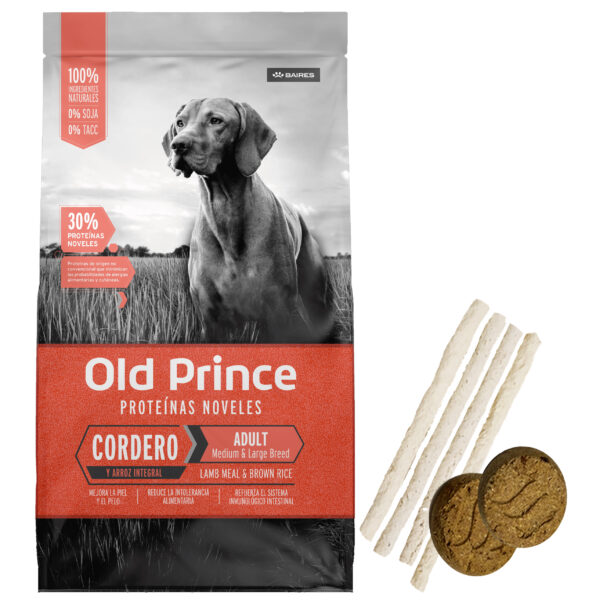 Old Prince Noveles Adulto Sabor Cordero y Arroz Alimento 7,5 Kg