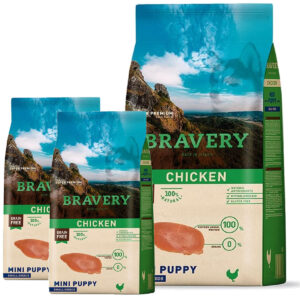Bravery Mini Puppy Sabor Pollo 3,2 Kg