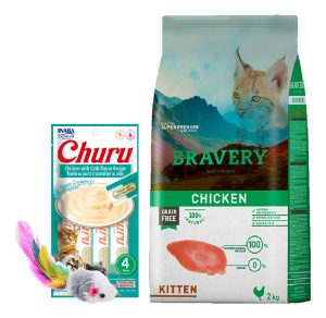 Bravery Gato Cachorro/Kitten Pollo 2 kg