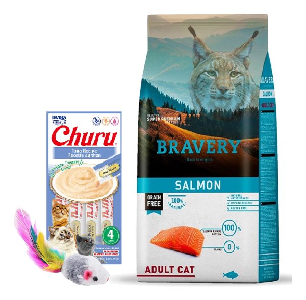 Bravery Gato Adulto Sabor Salmón 2kg