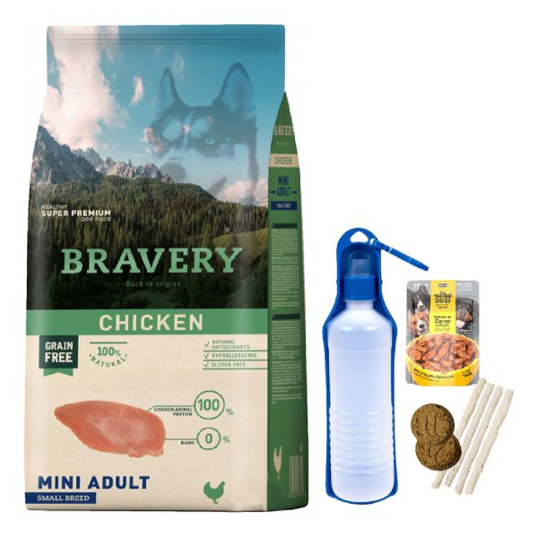 Bravery Adulto Mini Sabor Pollo 2 Kg