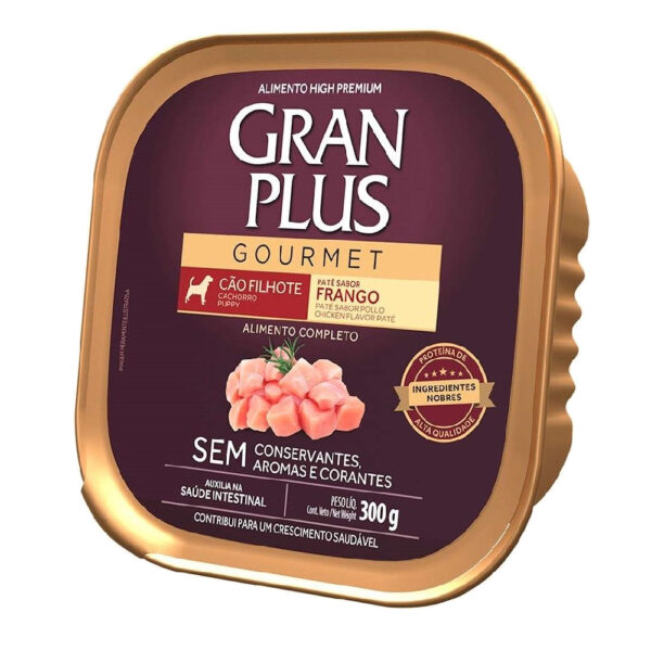 Paté Gran Plus Perro Cachorro Sabor Pollo 300gr