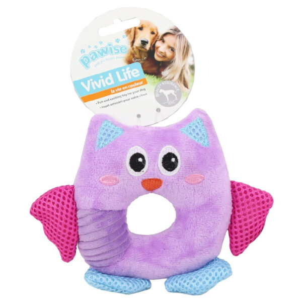 Peluche Sonajero Para Mascotas Buho Pawise