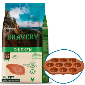 Bravery Cachorro Raza Medianas Y Grandes Sabor Pollo 4kg