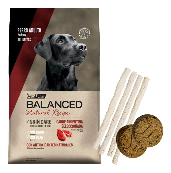 Balanced Natural Recipe Perro Adulto Carne Seleccionada 15 Kg